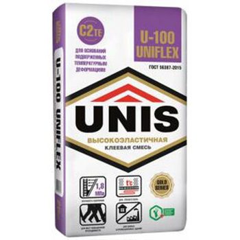 Клей для плитки Юнис Унифлекс U-100 25 кг